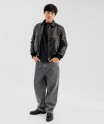 Blouson aviateur en cuir imitation homme